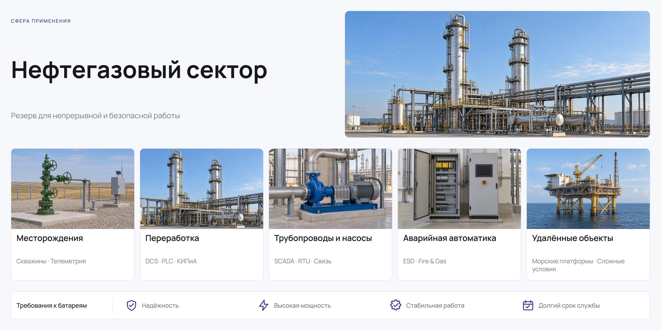 Нефтегазовая отрасль